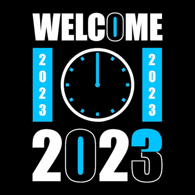 Happy New Year 2023 TShirt Design Template