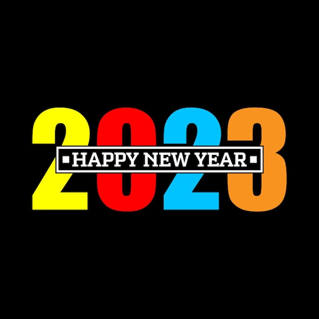 Happy New Year 2023 TShirt Design Template
