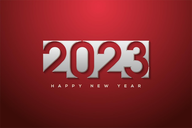 happy new year 2023 unique greeting poster banner