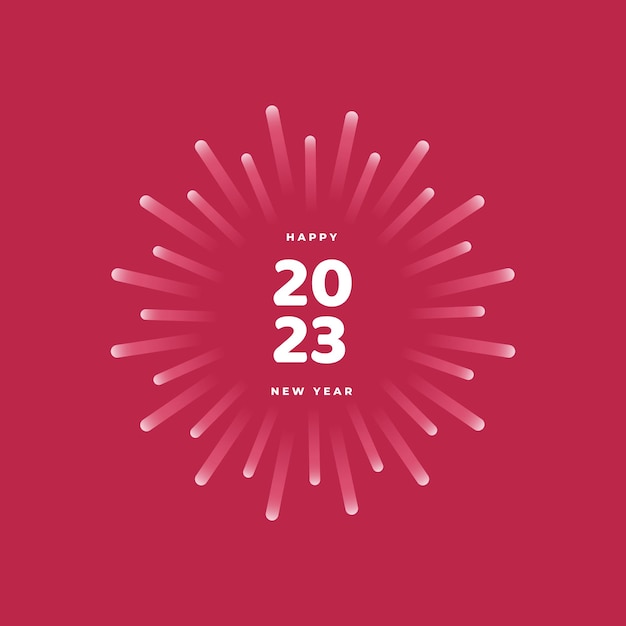 Happy new year 2023 vector design