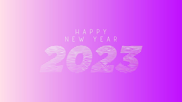 グラデーションの背景を持つ新年あけましておめでとうございます2023壁紙