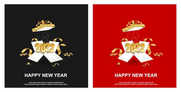 Vector happy new year 2023. with decoration on set background