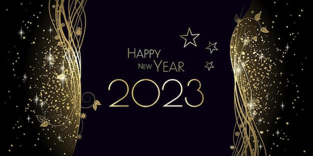 Vettore felice anno nuovo 2023