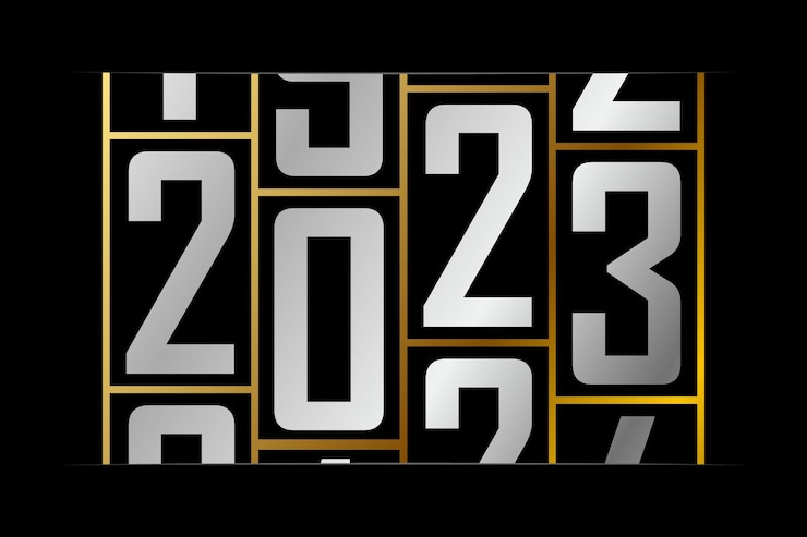 Vector happy new year 2023