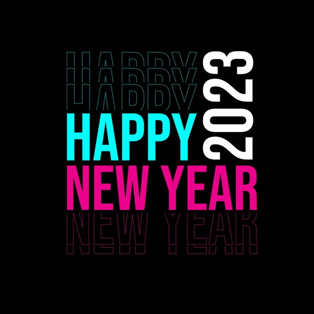 Vector happy new year 2023