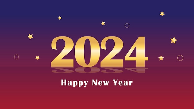 Happy New year 2024 Background Design Template