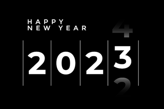 Chúc mừng năm mới 2024 phong cách đen trắng thanh lịch - Với phong cách trang nhã, hình ảnh này đem đến một làn gió mới cho việc chúc mừng năm mới. Tông màu đen trắng thanh lịch sẽ làm cho mọi người quan tâm và cảm thấy muốn tiếp tục đọc thông điệp trong hình ảnh.