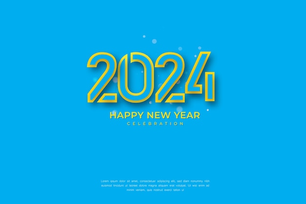 Празднование Нового 2024 года с уникальным 3D номером для плаката и календаря