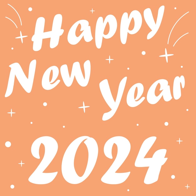 Happy new year 2024 design pantone color 2024 poster banner greetings design 2024