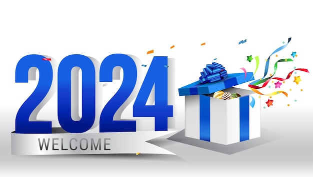 새해 축하 2024 디자인