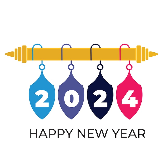 Happy New Year 2024 Greeting banner