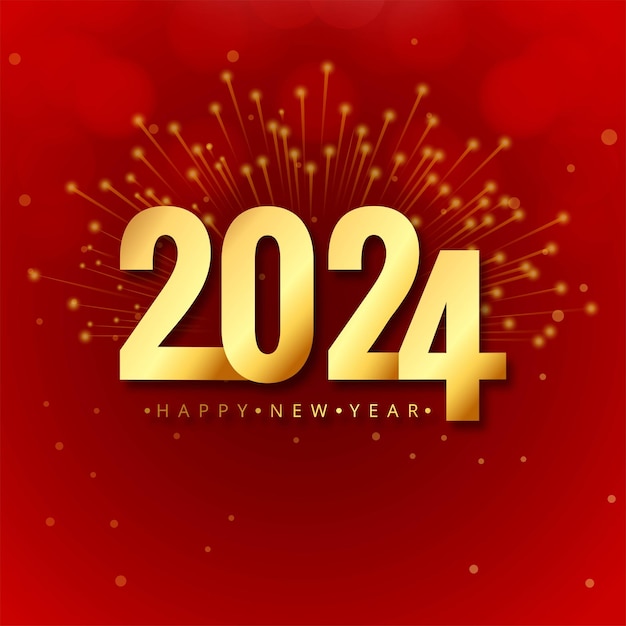 Happy new year 2024 greeting card background