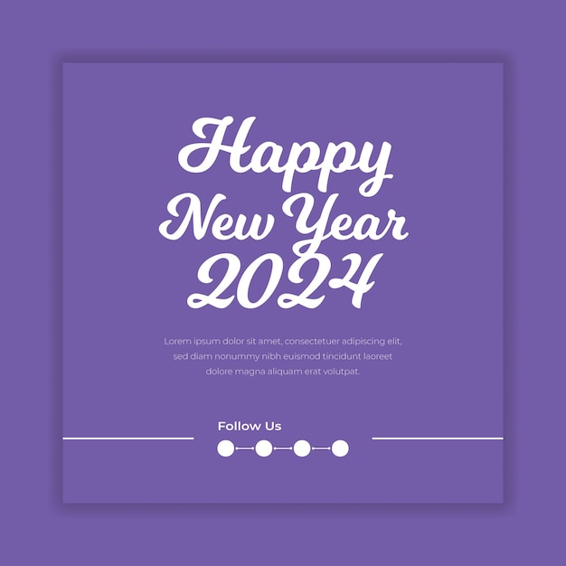 Happy new year 2024 holiday background in modern style