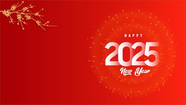 happy new year 2024 invitation banner with firework celebration