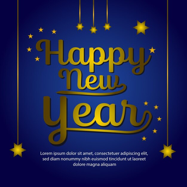 Happy new year 2024 vector design