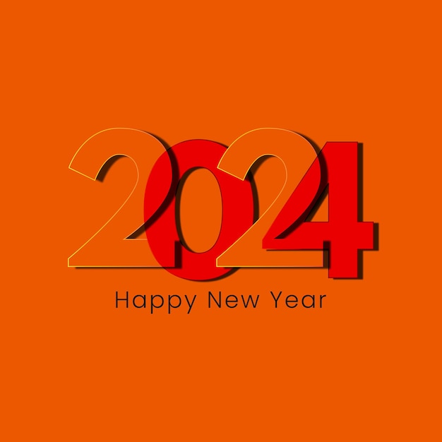 Happy New Year 2024 Vector