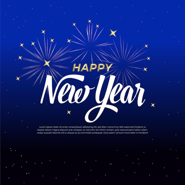 Happy New Year 2024 Vector