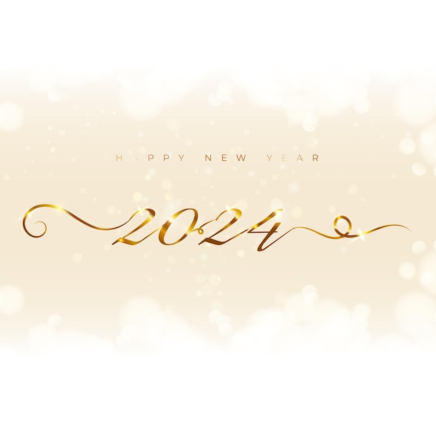 Vector happy new year 2024 warm greetings with this greeting card