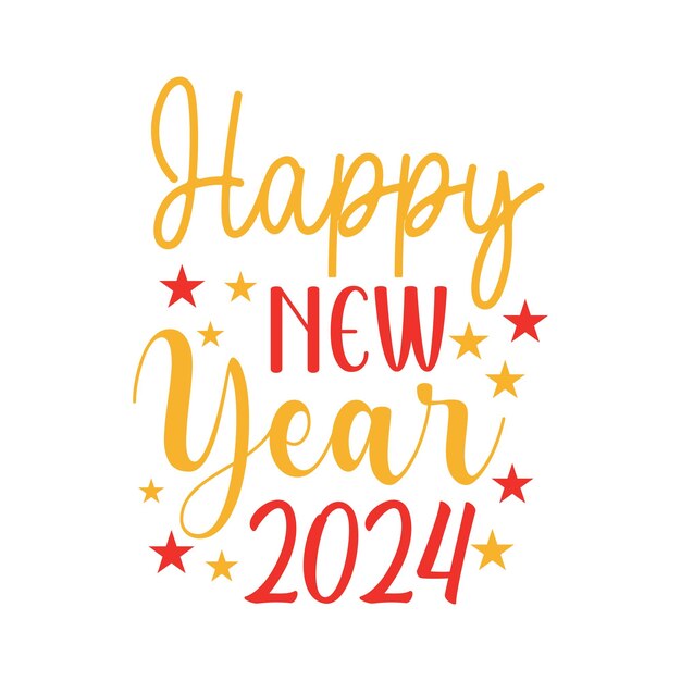 Vector happy new year 2024