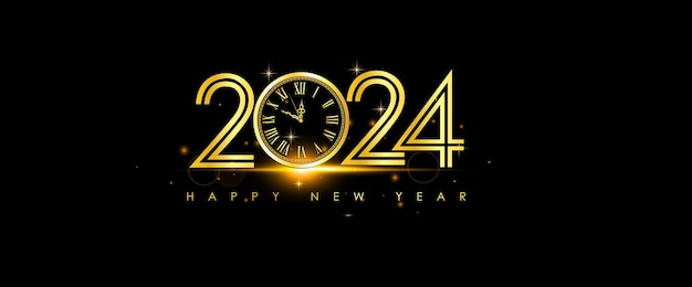 Vector happy new year 2024