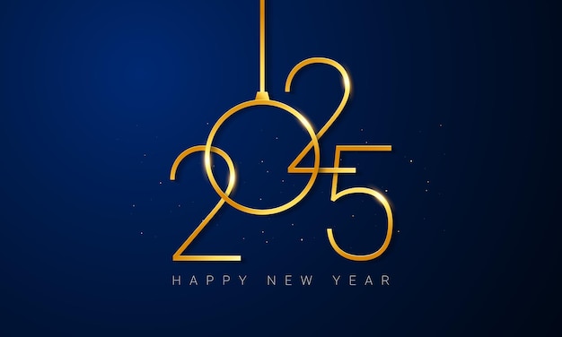 Happy new year 2025 background design