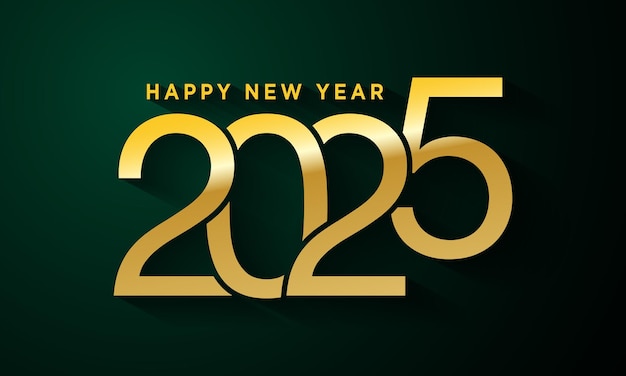 Vector happy new year 2025 background design