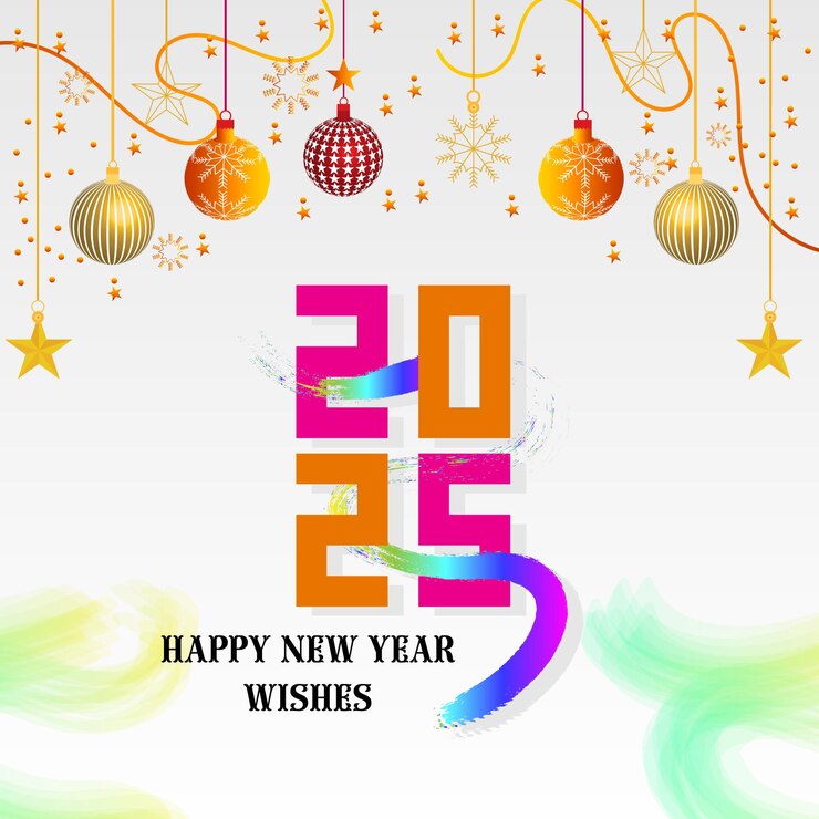 वेक्टर happy new year 2025 logo abstract hand drawn creative calligraphy vector logo design 2025 new year