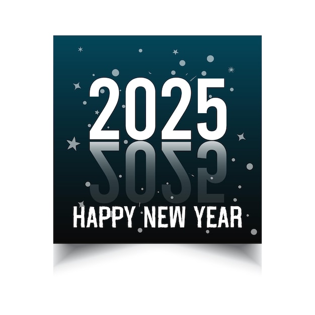 Happy New year 2025 social media post template