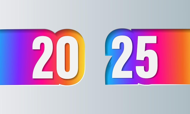 Вектор С новым годом 2025 векторный фон брошюра или шаблон дизайна обложки календаря