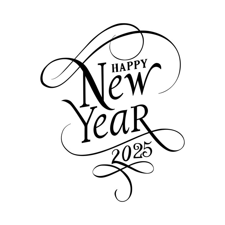 Vector happy new year 2025 vector design
