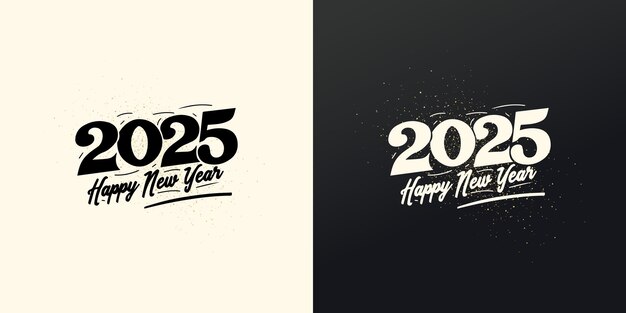 Buon anno 2025 vettor design per la celebrazione del nuovo anno design lussuoso ed elegante vettor premium design unico e pulito