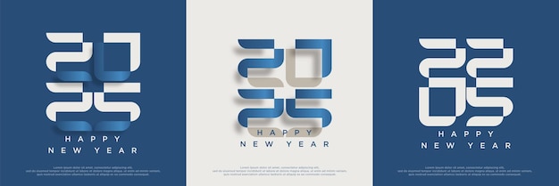 happy new year 2025 with luxury design template new year celebration 2025