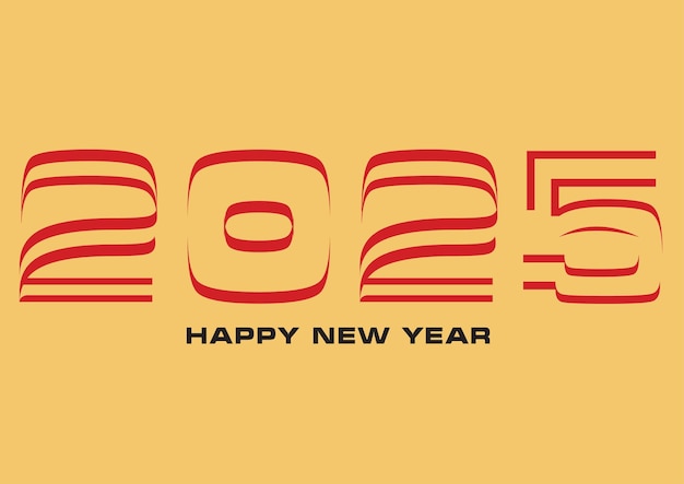 Vector happy new year 2025 zodiac sign year of the snake p15