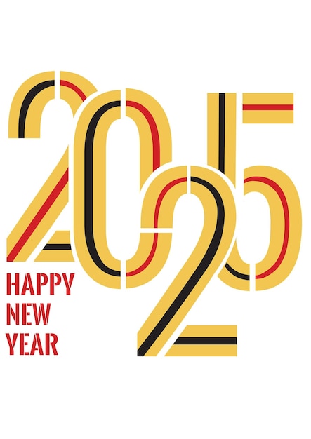 Vector happy new year 2025 zodiac sign year of the snake p17