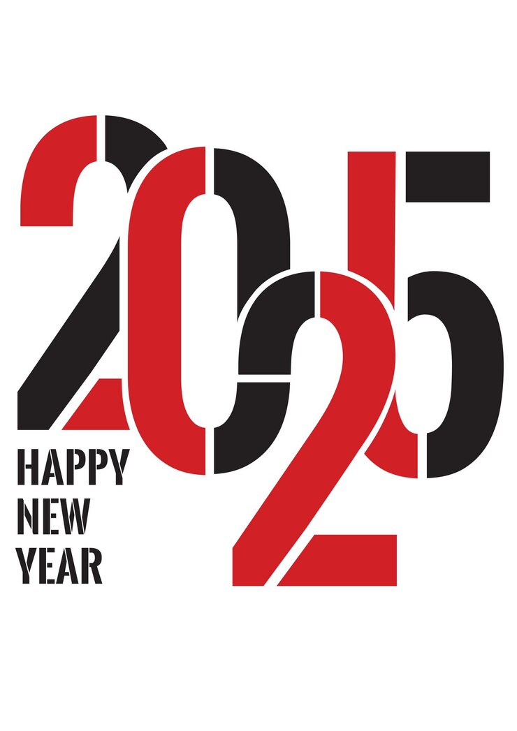 Vector happy new year 2025 zodiac sign year of the snake p19