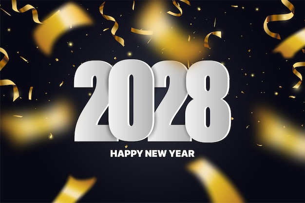 Счастливого нового года 2028 празднование фона