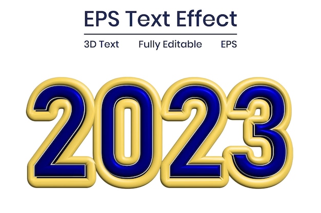 ベクトル 新年あけましておめでとうございます 3d テキスト 2023年テンプレート