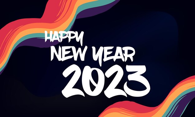 Felice anno nuovo tema america per poster, banner, social media