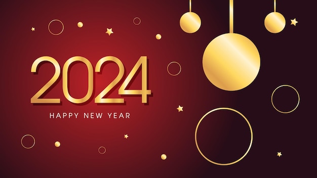 Vector happy new year background design template