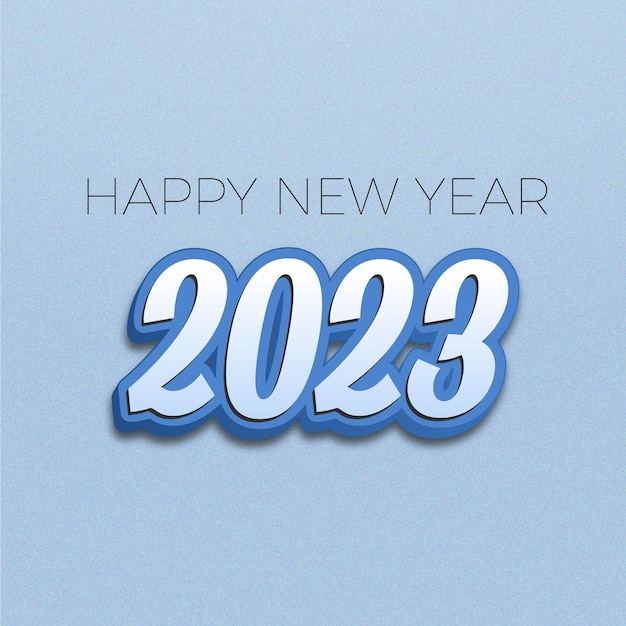 Happy new year banner 2023 elegant numbers against background