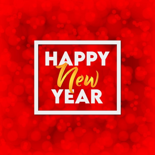 Happy new year banner template