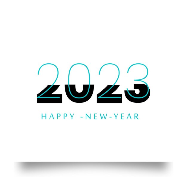 Happy new year card with  background 2023