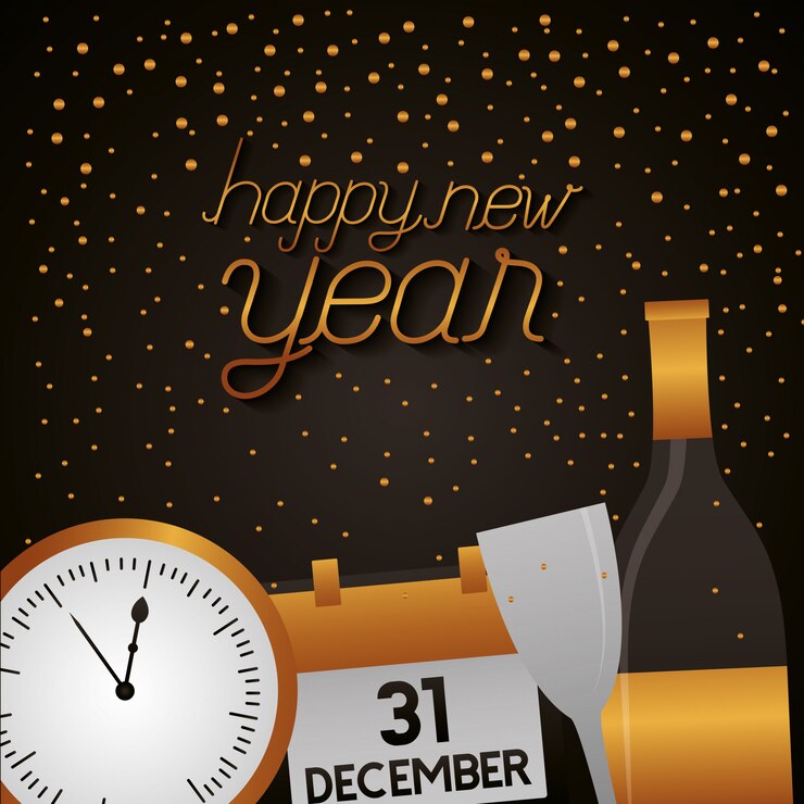 Vector happy new year celebration