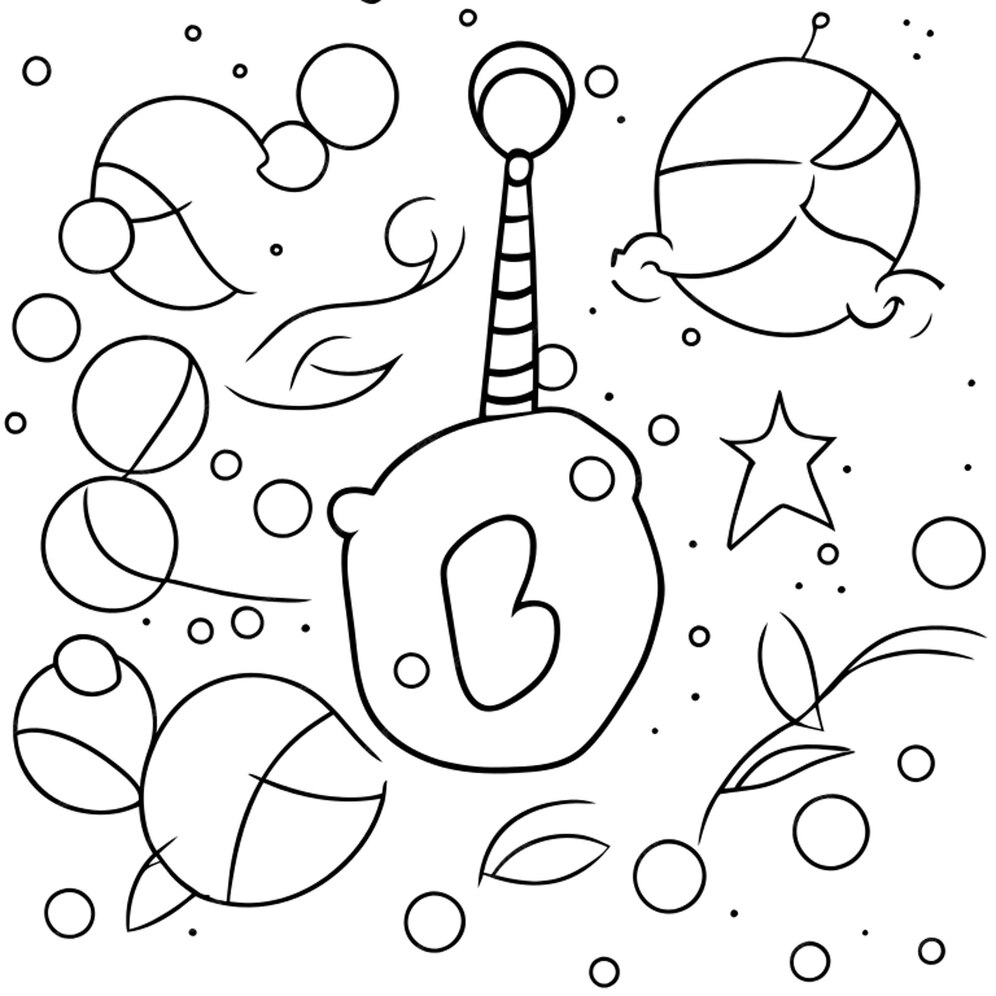 Premium Vector | Happy new year coloring page vector illustration happy