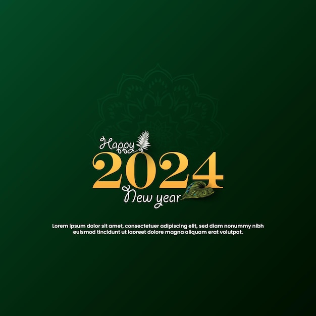 Vector happy new year creative ads