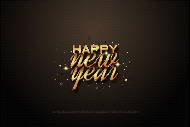 Happy new year greeting card