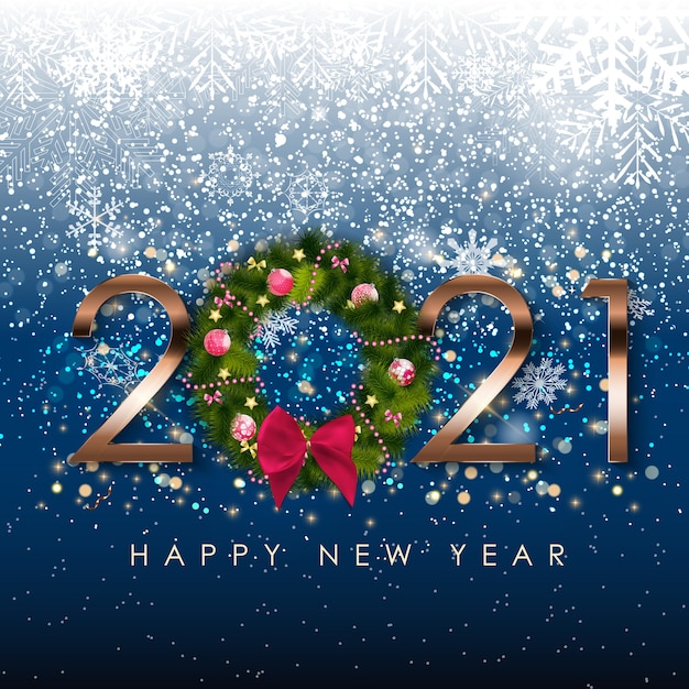 Happy New Year greeting design