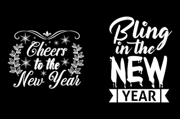 Vector happy new year or happy new year tshirt or new year 2023