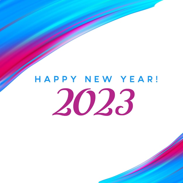 明けましておめでとうございます 2023 をレタリングします。