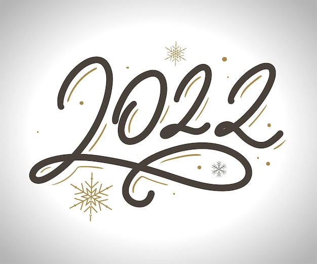 Vector happy new year  logo text design  year number design template continuous line drawing vector